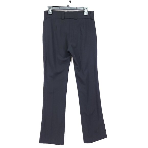 Piazza Sempione Pants Womens 40 Chelsea Black Wool Blend Made Italy Straight Leg - Picture 2 of 13